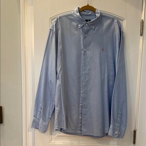 johnnie-O Sky Blue Long Sleeve button down Shirt size xl NWOT